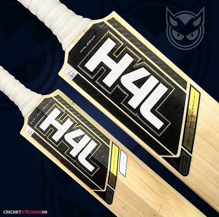 Hell 4 Leather Cricket bespoke cricket bat sticker design