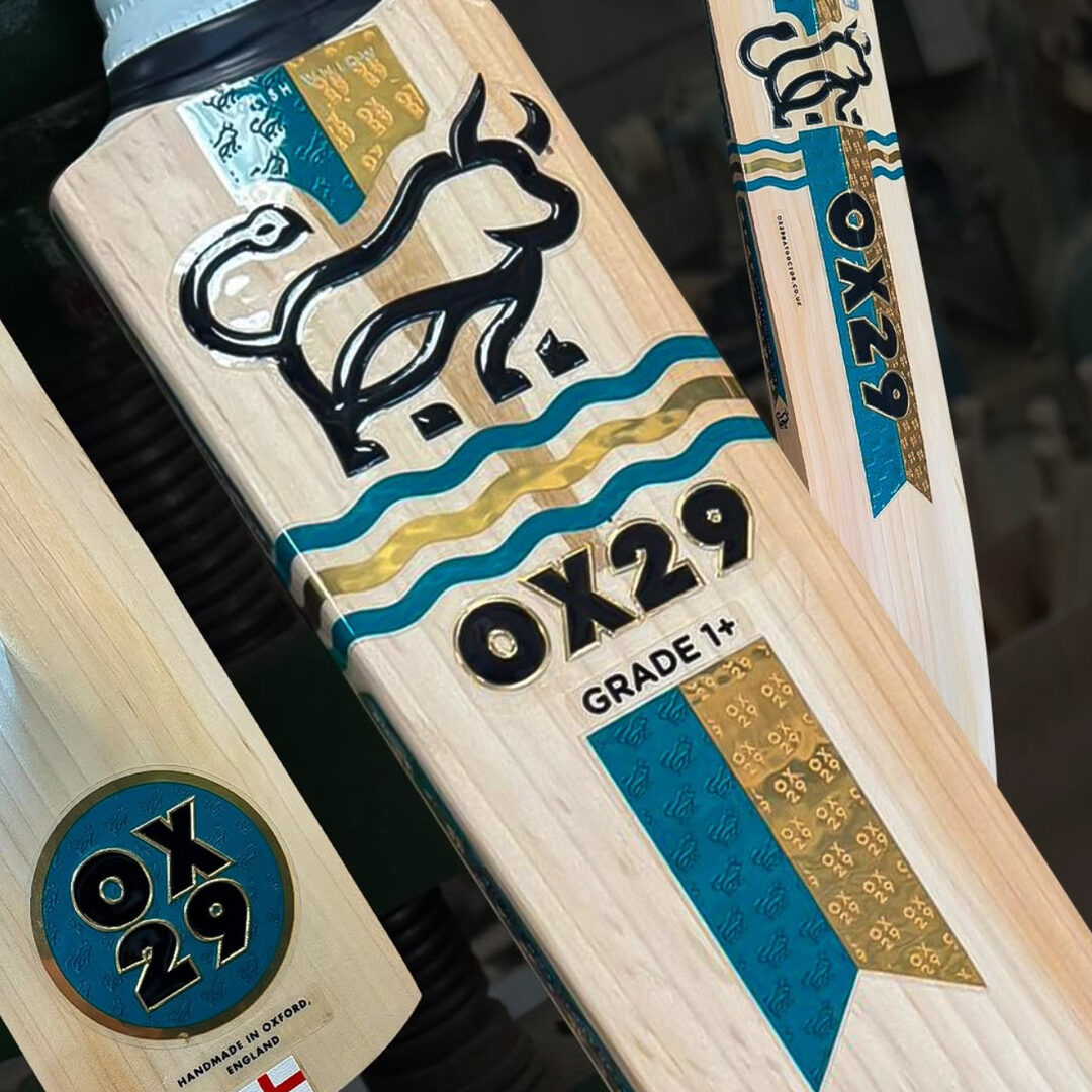 OX29 Cricket bespoke cricket bat sticker design