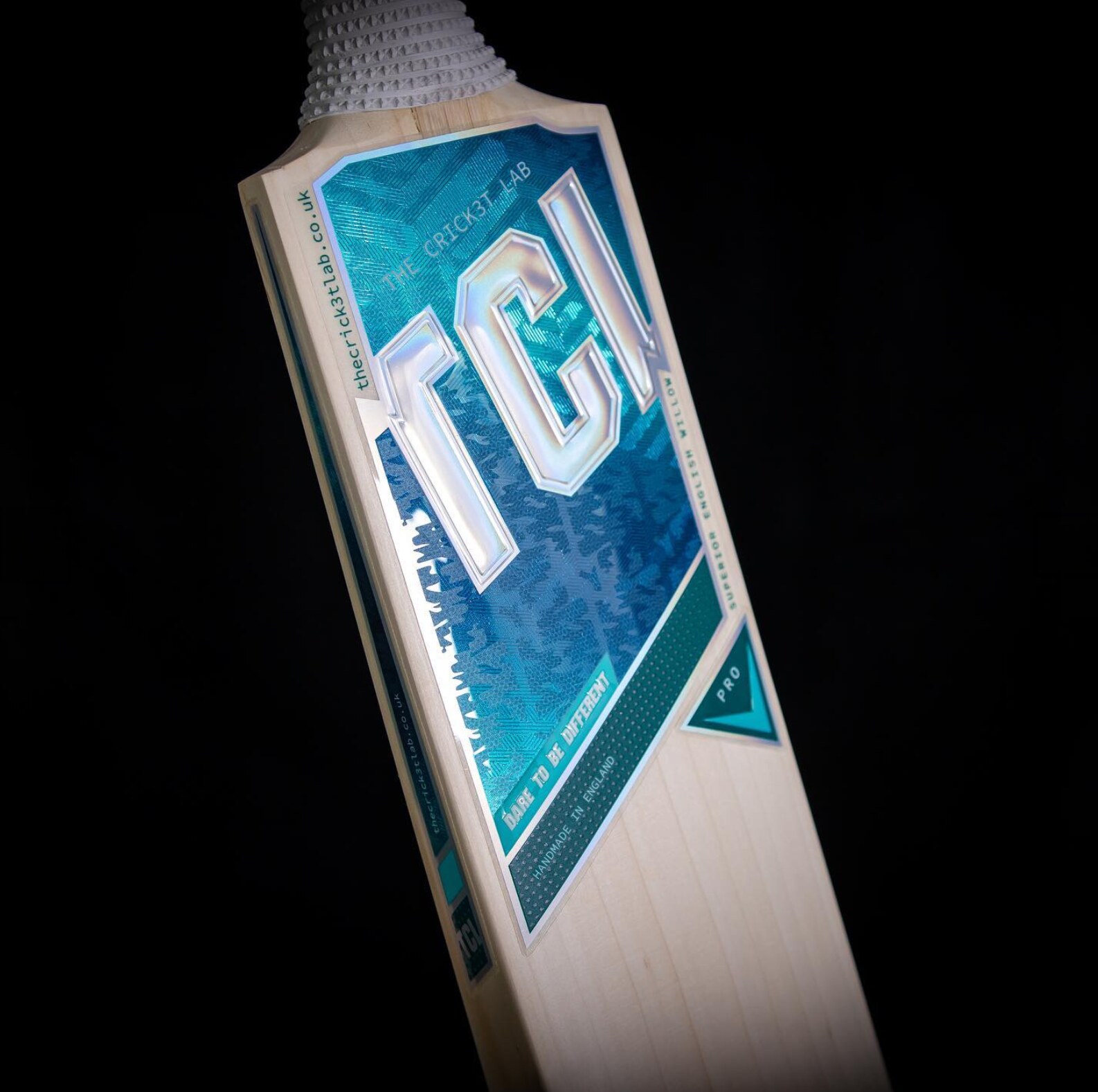 The Crick3t Lab bespoke cricket bat sticker design